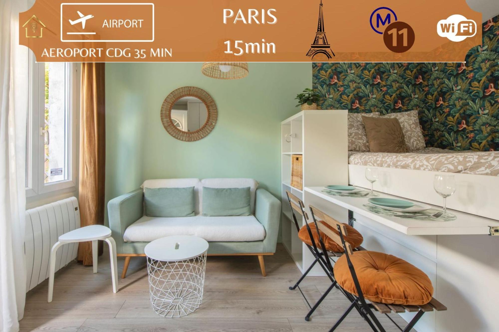 Benfleet 2 Cocooning Studio Proche Paris Romainville Dış mekan fotoğraf